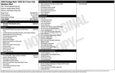 2004 Dodge Ram 1500 SLT