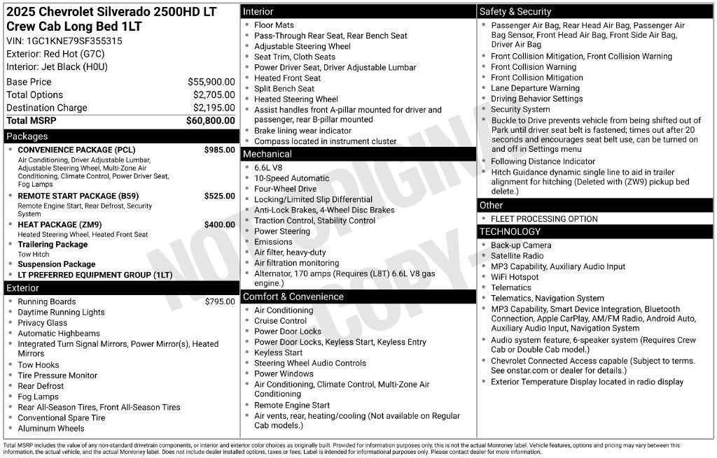 2025 Chevrolet Silverado 2500 HD LT