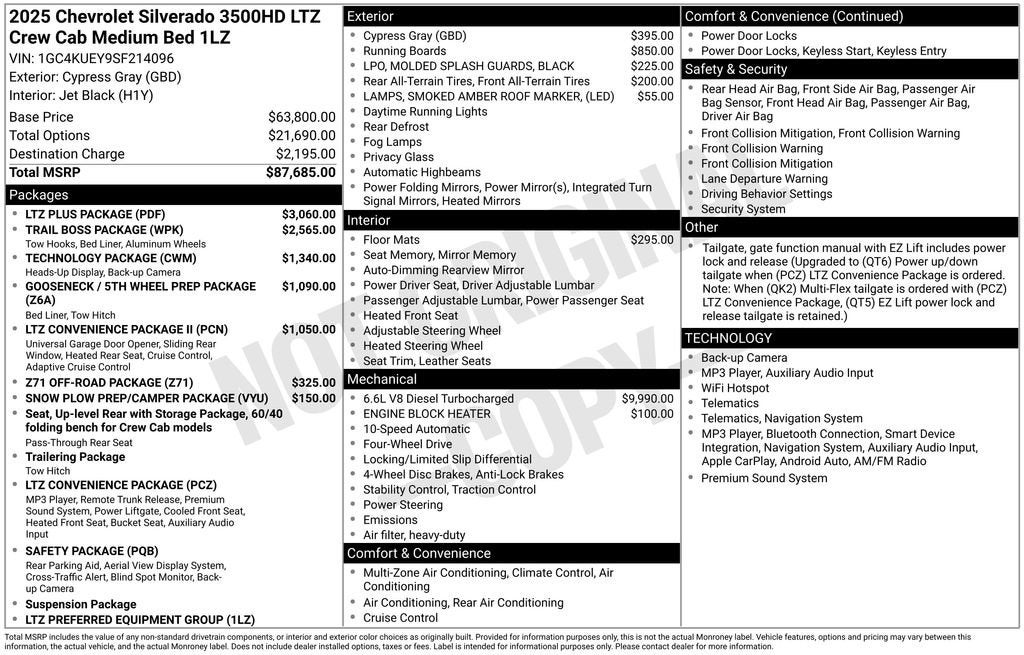 2025 Chevrolet Silverado 3500 HD LTZ