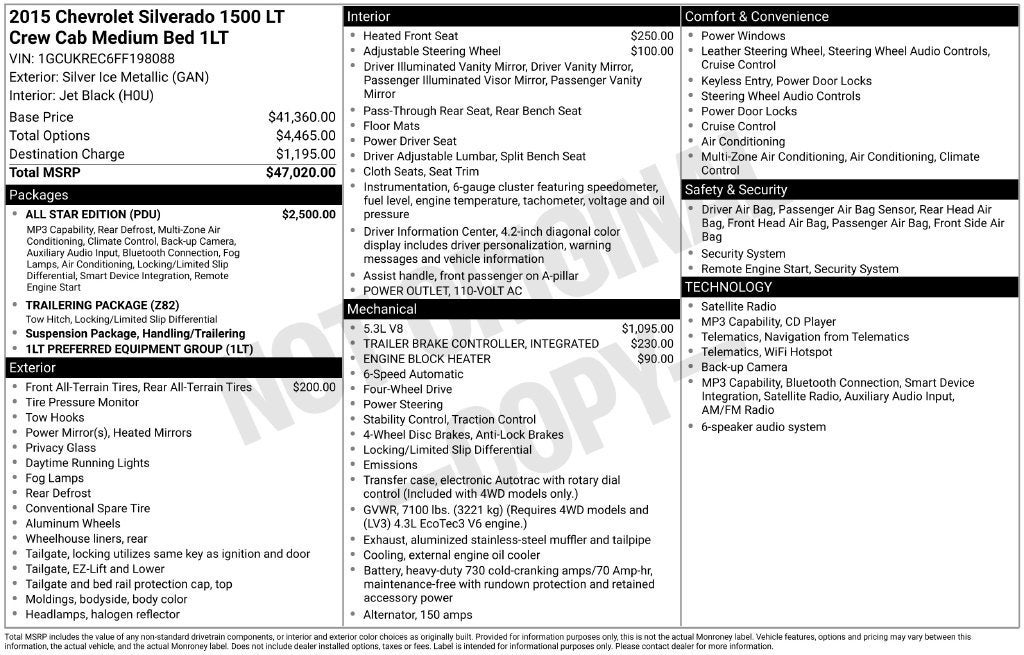 2015 Chevrolet Silverado 1500 LT