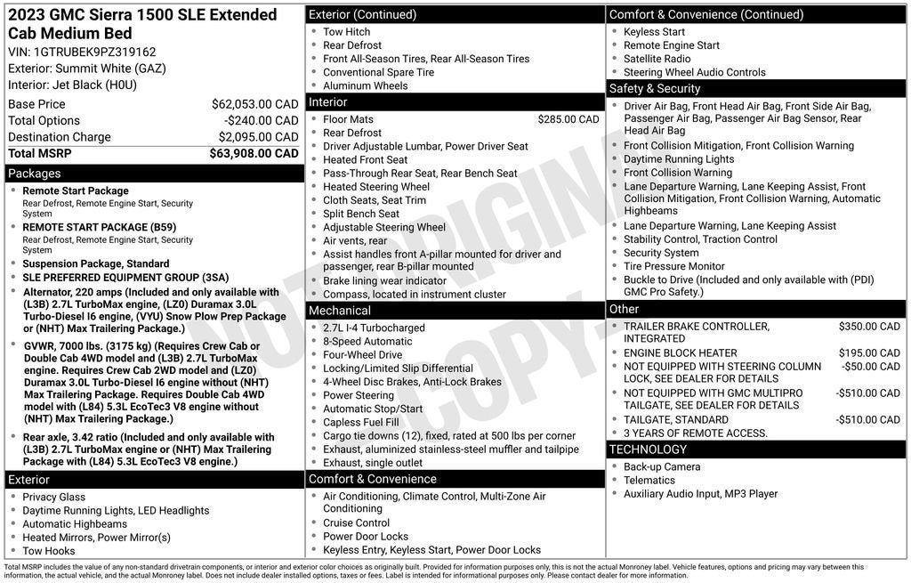 2023 GMC Sierra 1500 SLE