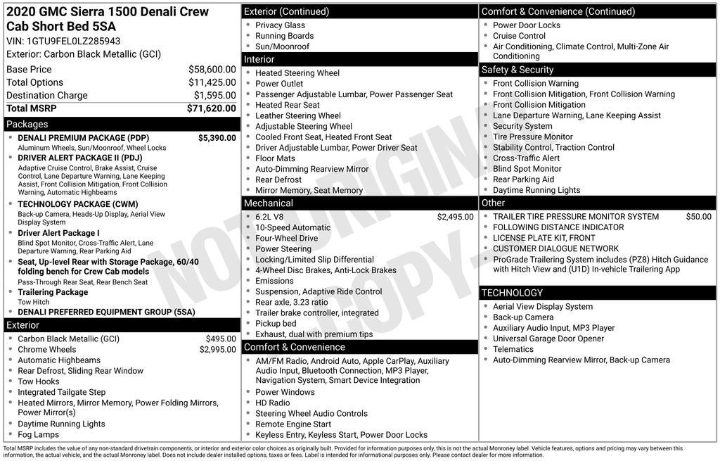 2020 GMC Sierra 1500 Denali