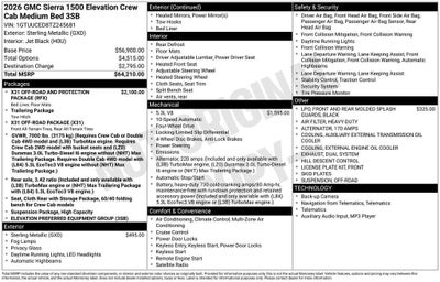 2026 GMC Sierra 1500 Elevation