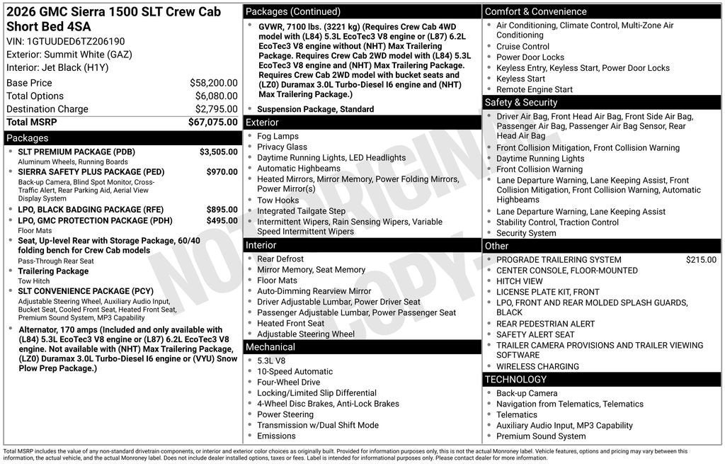 2026 GMC Sierra 1500 SLT