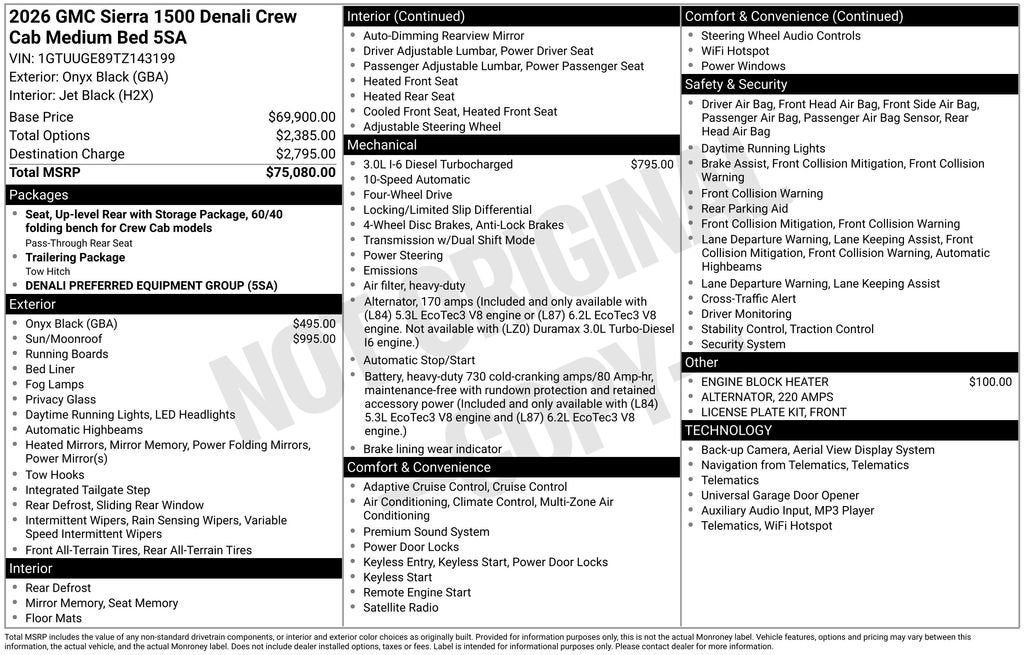 2026 GMC Sierra 1500 Denali