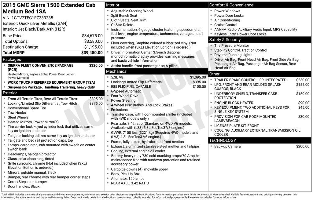 2015 GMC Sierra 1500 BASE