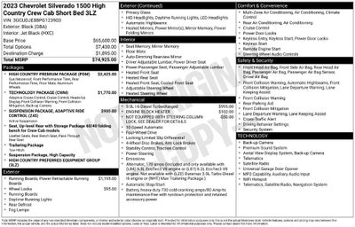 2023 Chevrolet Silverado 1500 High Country